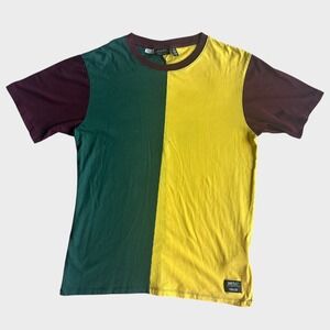WESC Unisex Colorblock T-Shirt Multicolor Short Sleeve Men Sz L/ Women Sz XL‎